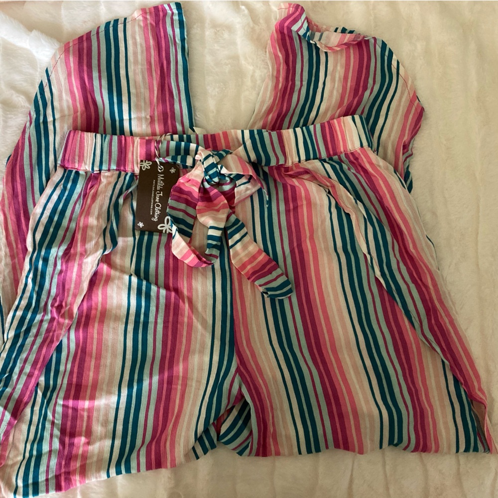 Matilda Jane Enriched Garden by the Poolside pants - Size M (NWT)